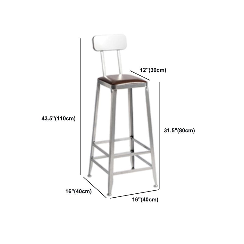 1/2/3 Pieces Industrial Pub Table Set Silver and Brown Bar Table and Stools