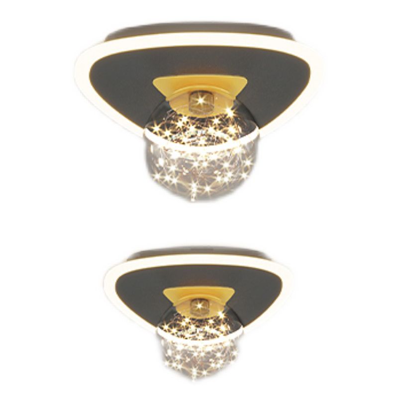 Moderner, minimalistischer, sphärischer, bündig montierter Deckenleuchter aus Glas, bündig montierter Deckenleuchter