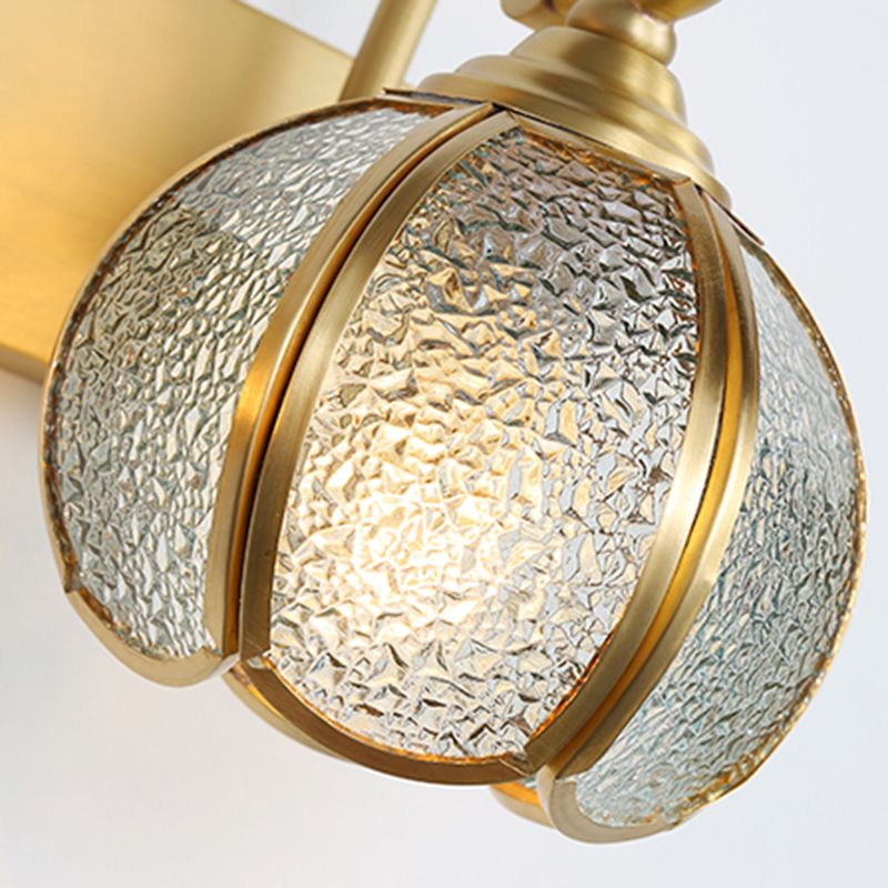 Luminaires muraux de vanité murale à LED en laiton pour toilettes de salle de poudre