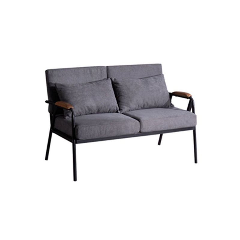 Square Arm Sofa 24.40" Wide 2-seater Sofa with Loose Back for Living Room