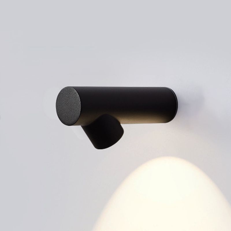 Metal Cylinder Sconce Lights Modern Style 1 Light Wall Lighting Fixtures