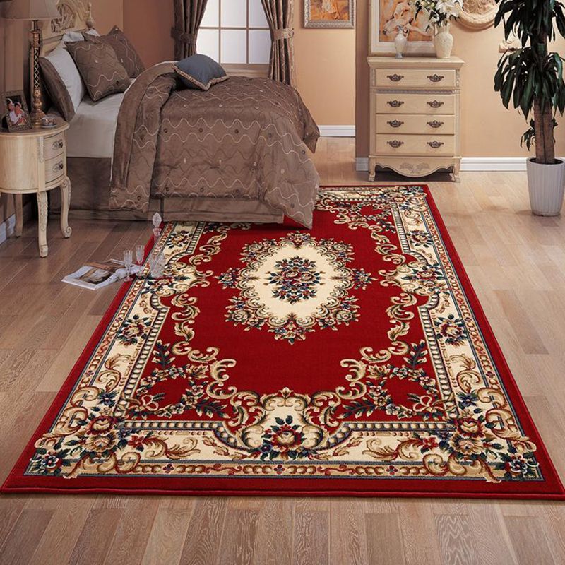 Vintage bloem bedrukt tapijten Polyester Area Tapijt niet-slip achterste binnen tapijt voor volwassenen slaapkamer