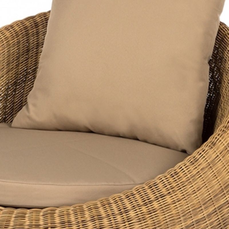 Rattan Outdoor Patio Sofa Tropical Style Simple Leisure Patio Sofa