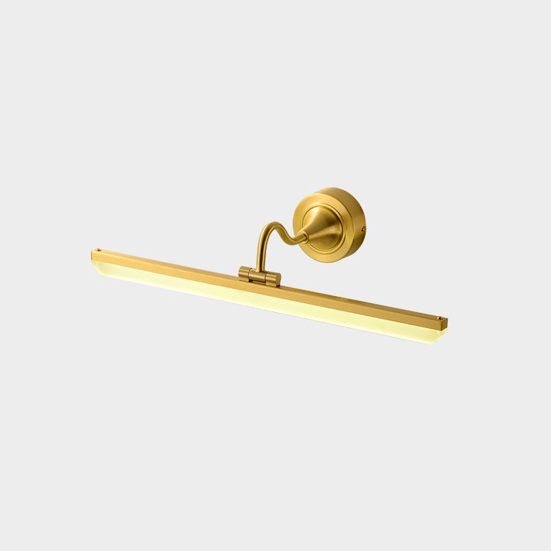 Metal Linear Wall Sconce Modern Multi Lights Mirror Wall Mount Light Fixture