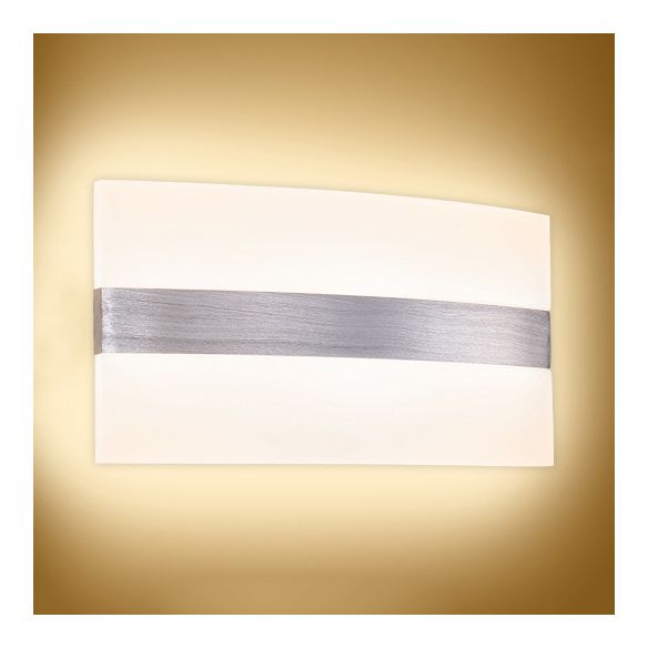 Splique de pared ovalado/rectangular/convexo moderno 8 "/10.5" de ancho de pared acrílica de ancho de ancho en luz cálida/blanca/natural
