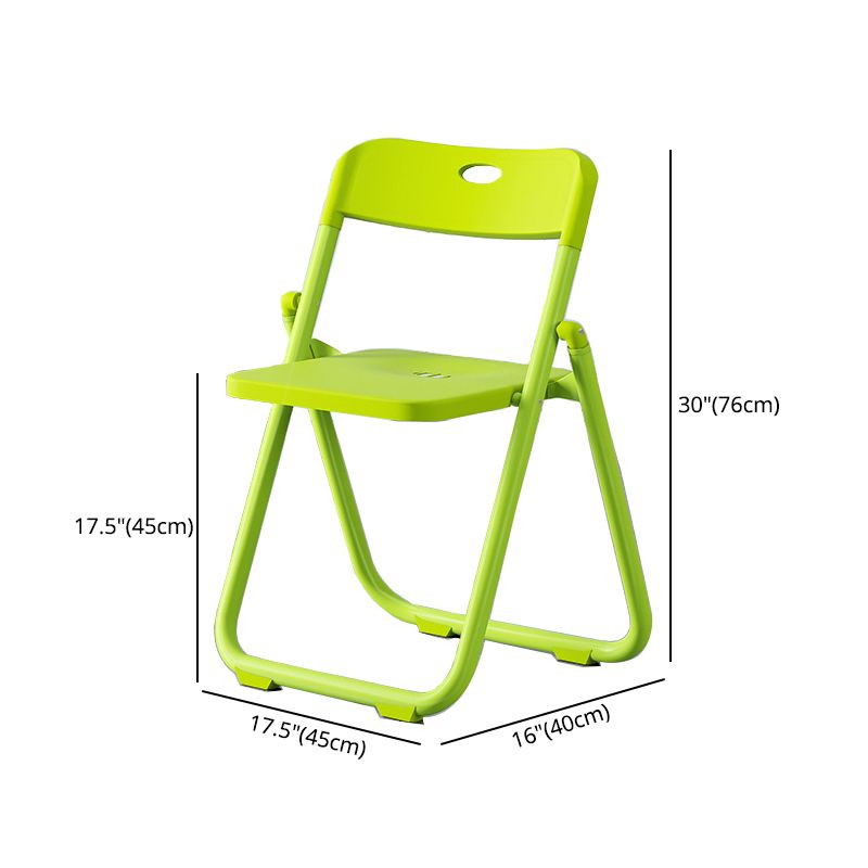 Chaise de salle à manger contemporaine en plastique, chaise à dossier ouvert avec 4 pieds pour usage domestique
