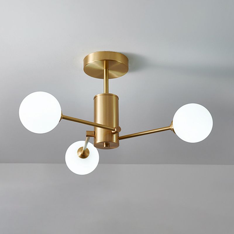 Modernism Sputnik Ceiling Light Globe Shaded Lighting for Hallway Foyer