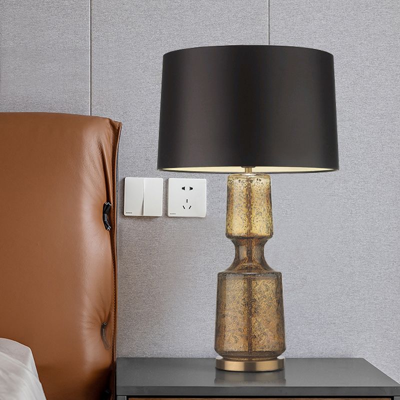 Cylinder 1-Light Table Light Postmodern Glass Table Lamp for Living Room