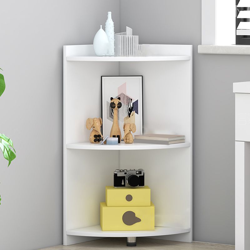 Closed Wooden Bookshelf Modern Minimalist Home Living Room Corner Bookcase