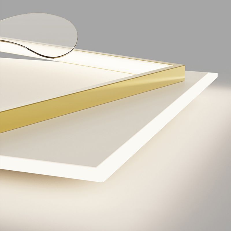 3-Blade Modern LED Ceiling Fan Black/Golden Fan with Light for Room