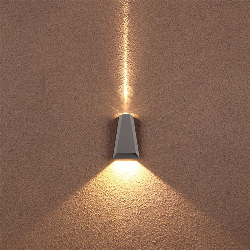 Modern Minimalist Style Geometric Up and Down LED Wall Sconce Metal Sconces