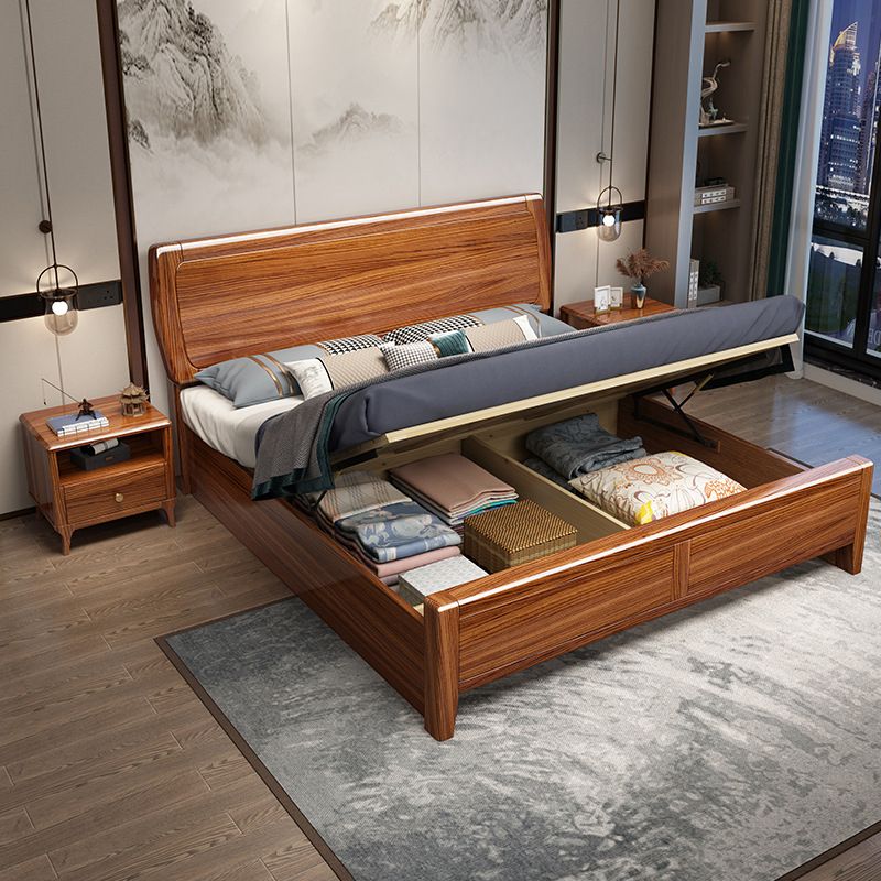 Traditional Headboard Standard Bed Footboard Bed with Custom Legs