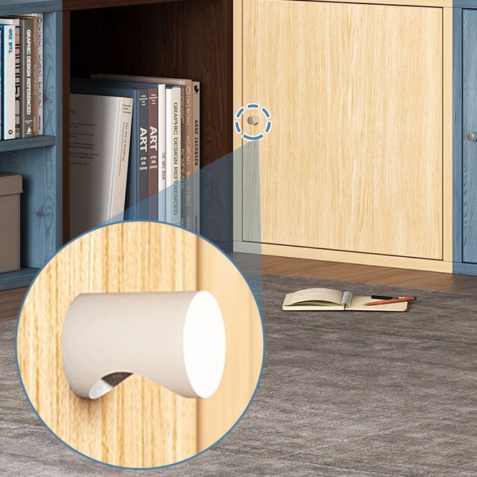 Wood Bookcase Scandinavian Bookshelf, 13.78" L x 9.45" W x 13.78" H