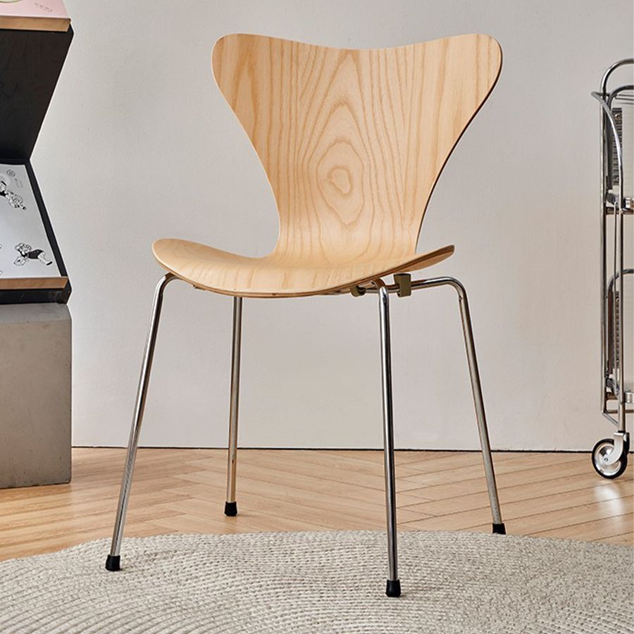 Modern Style Side Chair Wooden Indoor 19.29" Wide Dining Chair
