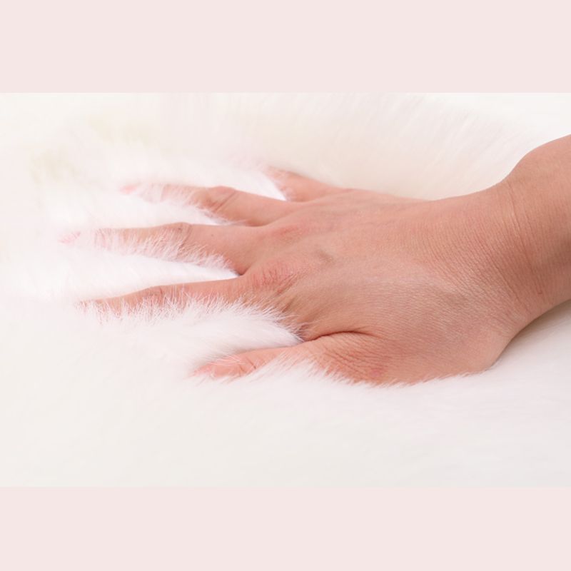 Tapis d'intérieur rond à multicolage à multicolage solide en polyester