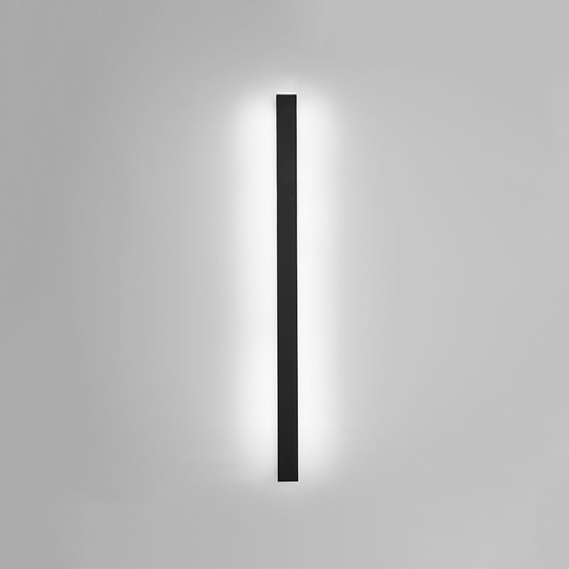 Linear Shape Metal Wall Lighting Idea Modern Style 1 Light Wall Mount Lighting
