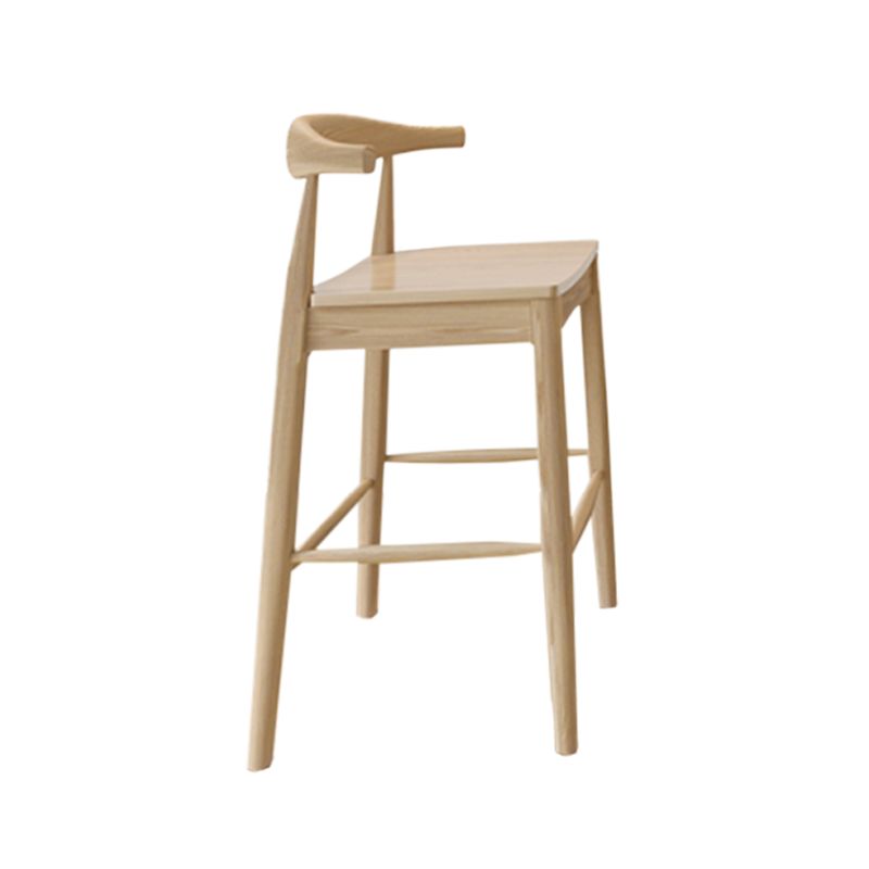 Modern Trestle Base Bar Table Set 1/2/3 Pcs Solid Wood Bar Table and Stools