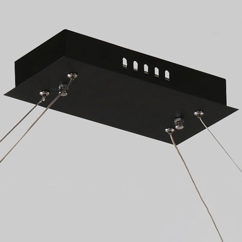 Nordic Modern Hanging Light Office LED Einfache Rechteck -Anhängerleuchte