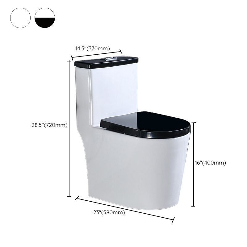 Traditional Floor Mounted Flush Toilet All In One Siphon Jet Toilet