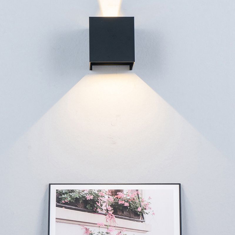 Metal Geometric Wall Light Sconces Minimalism 1 Light Wall Mounted Lamp
