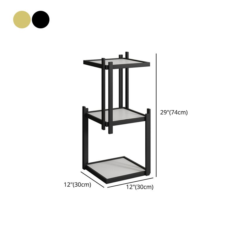 Glam Style Open Bookshelf Vertical Shelf Bookcase for Home Office