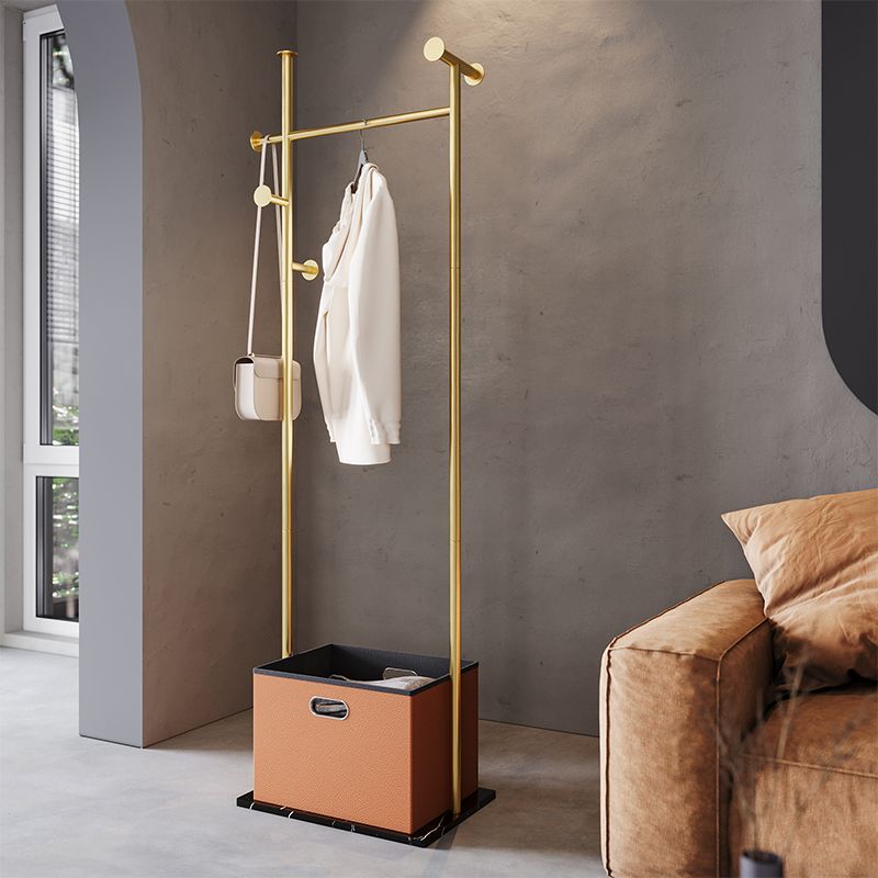 Gorgeous Coat Rack Storage Basket Metal Coat Rack for Living Room