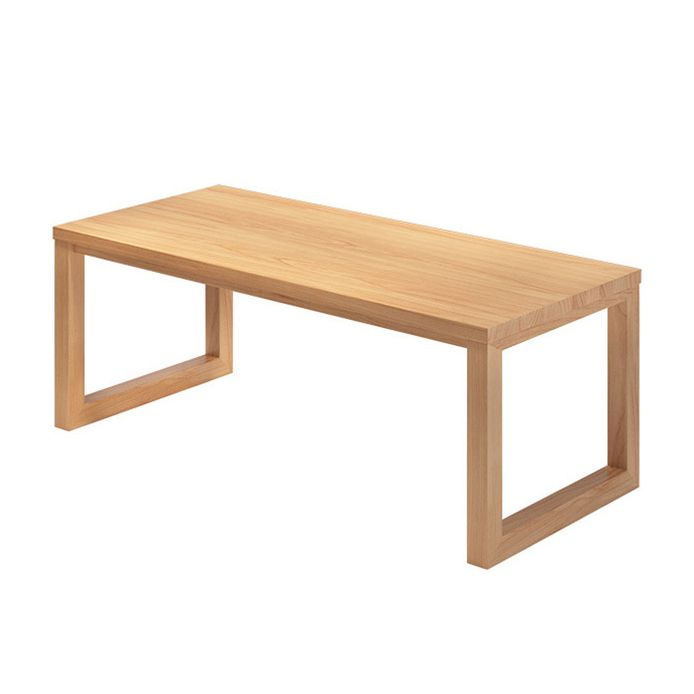 Simplicity Style Dinette Table Rectangle Solid Wood Dinner Table in Natural