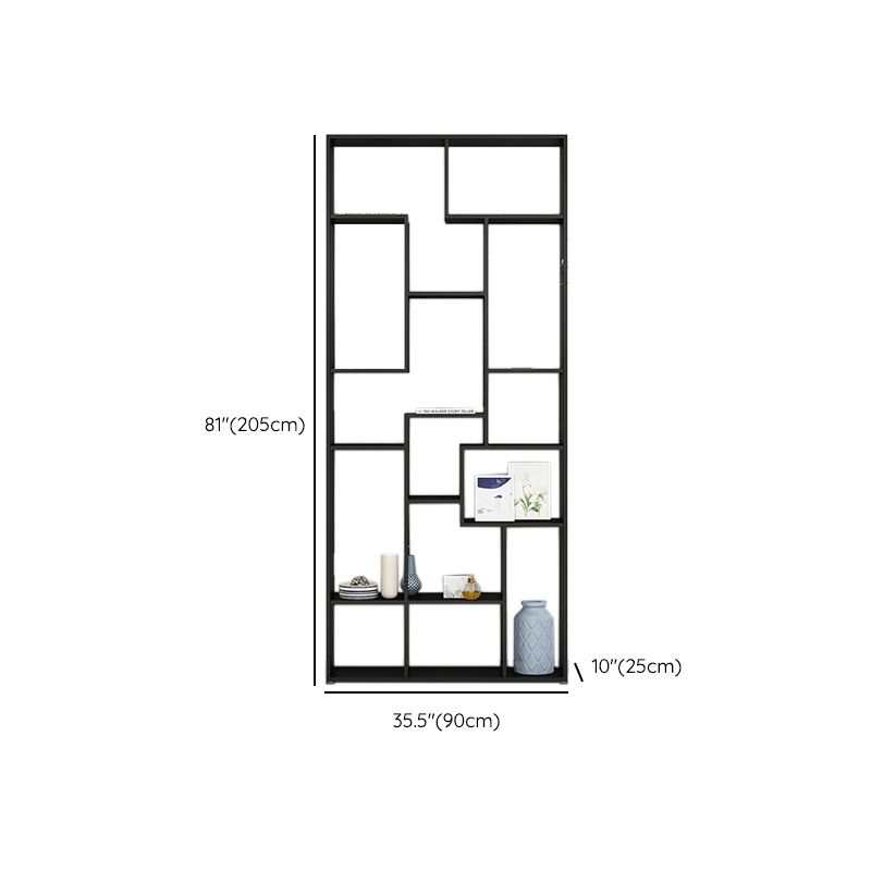 9.8" W Industrial Antique Finish Shelf Bookcase Etagere Metal Bookshelf