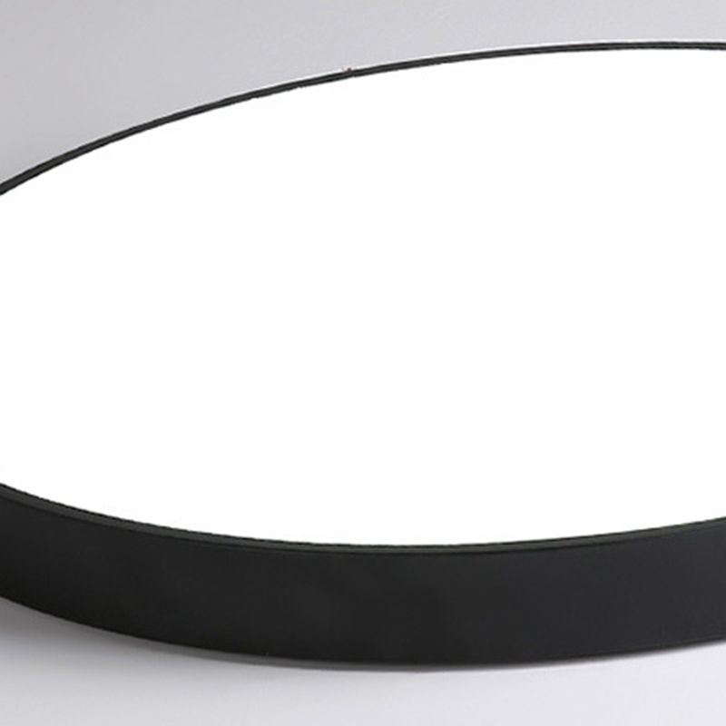 Round Shape Ceiling Lamp Modern Macaroon Iron 1 Light Flush Mount for Balcony Corridor