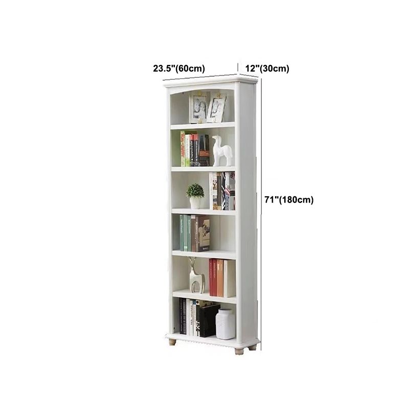 Scandinavian Wood Bookshelf Home Office Closed Back Bookcase