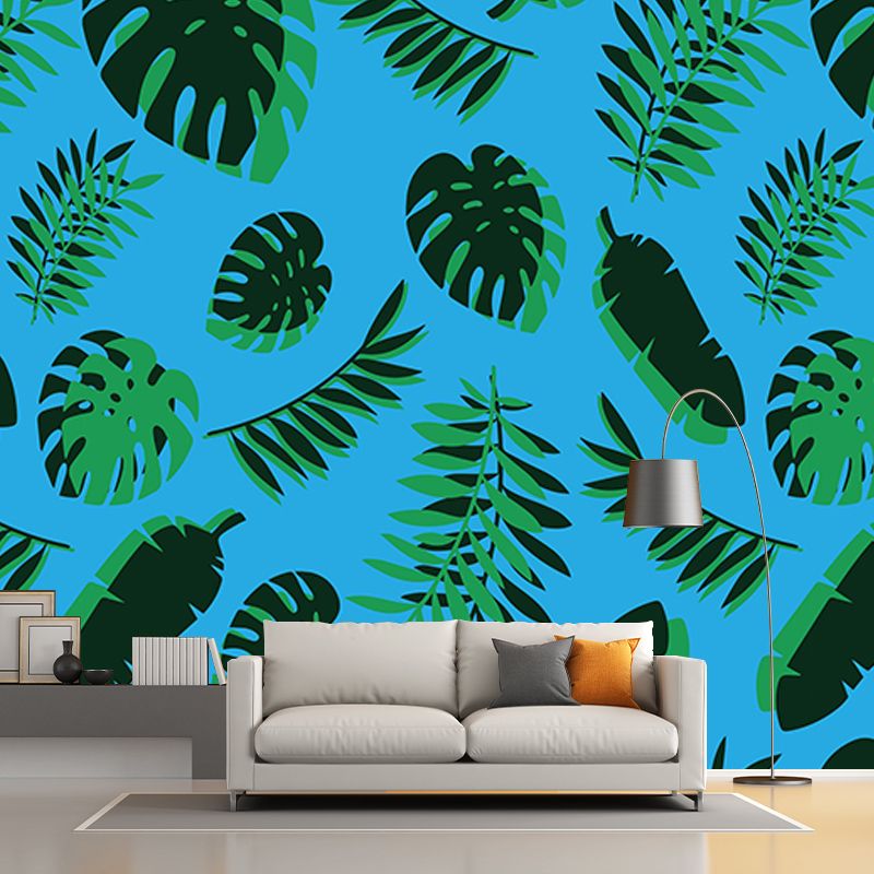 Illustration Environment Friendly Mural Wallpaper Tropical Plants Bedroom Wall Mural