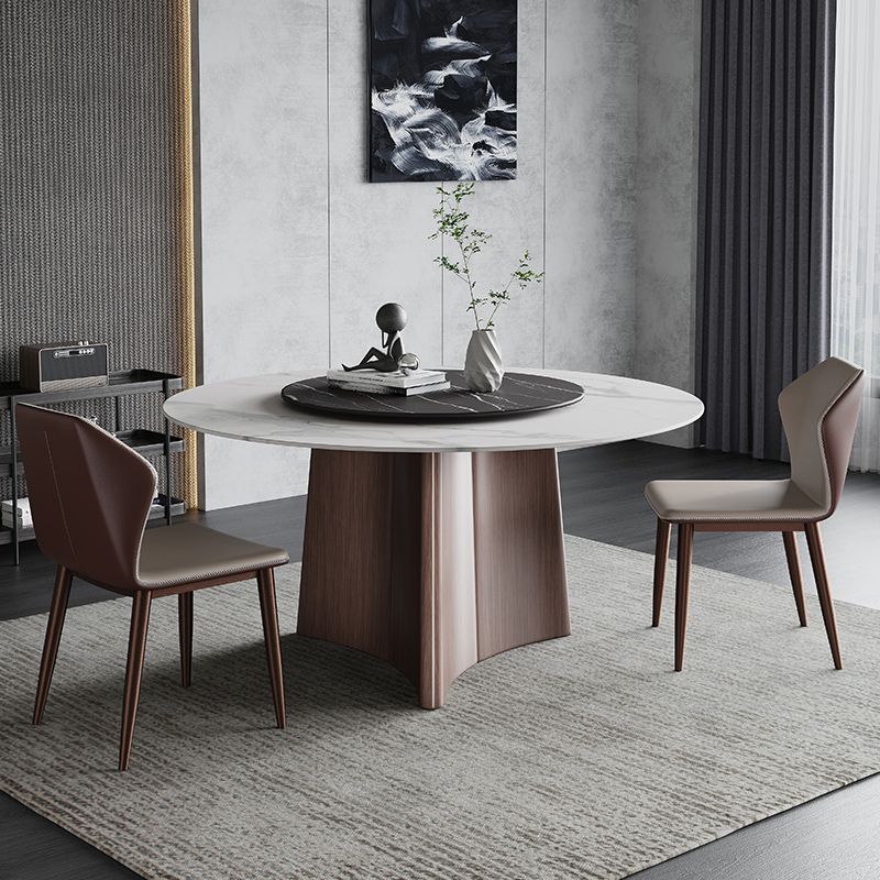 Modern Dining Table Set 1/3/4/7 Pieces with Metal Base Kitchen Furniture Set