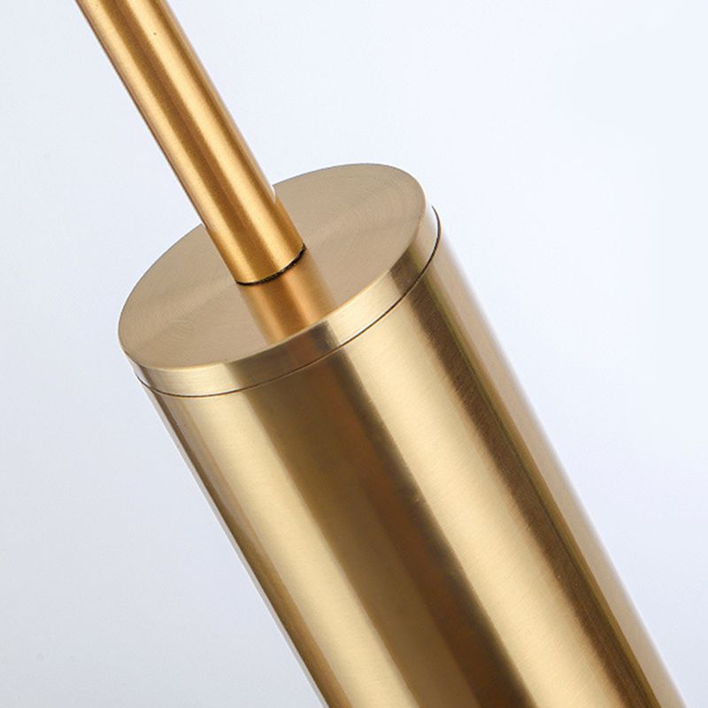 Electroplate Metal LED Pendant Light in Modern Creative Style Acrylic Cylindroid Hanging Lamp