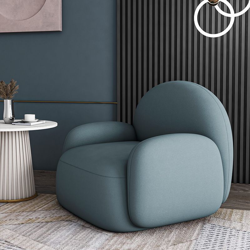 31.50" Wide Scandinavian Style Single Sofa Chair Round Arm Chair