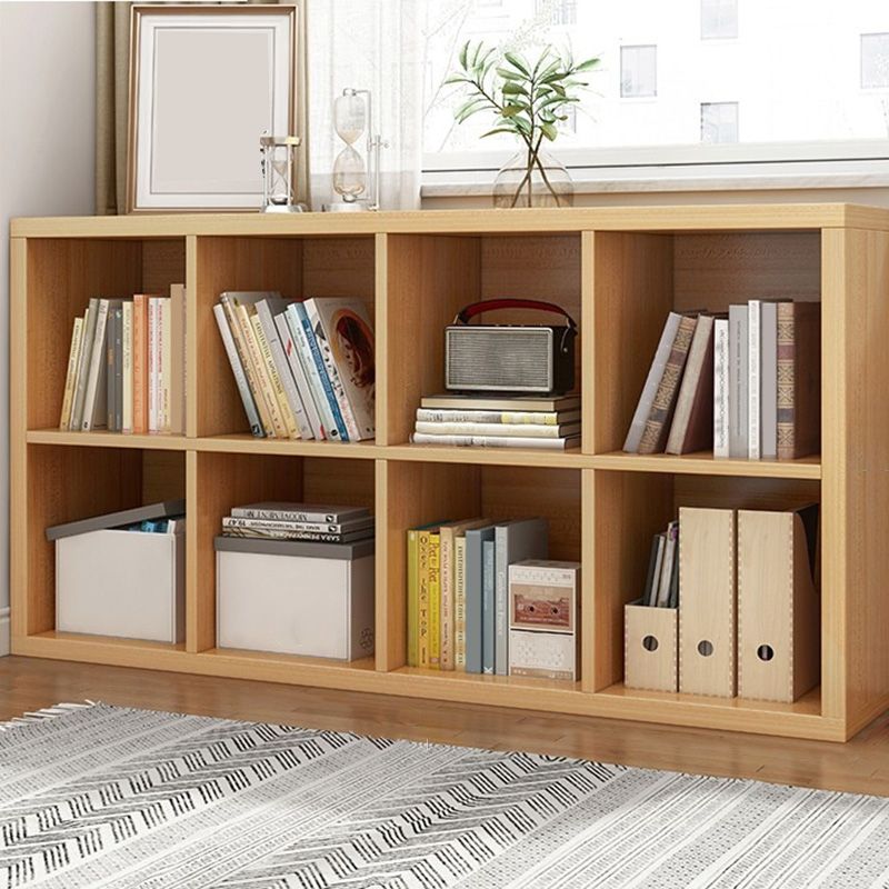11.8" H Contemporary Style Cube Bookshelf Solid Wood Bookcase for Home
