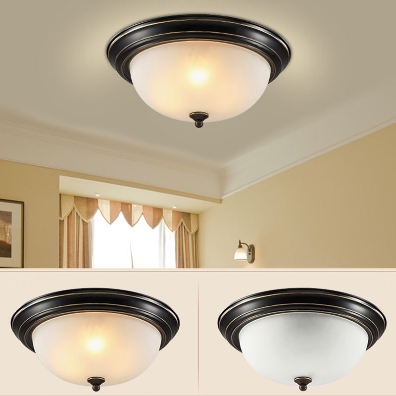 Schale Glas Flush Mount Modern Style Wohnzimmer-Deckenleuchte mit Form