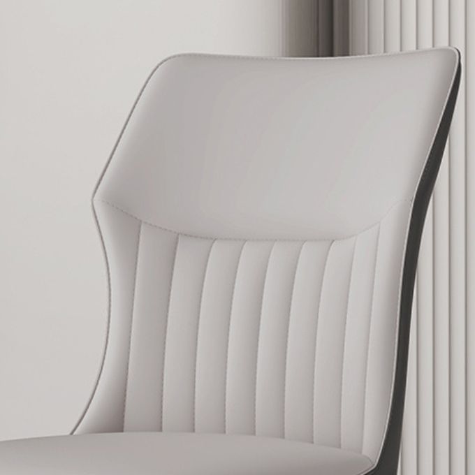 Industrial Upholstered Armless Chair Kitchen Wingback Side Chair