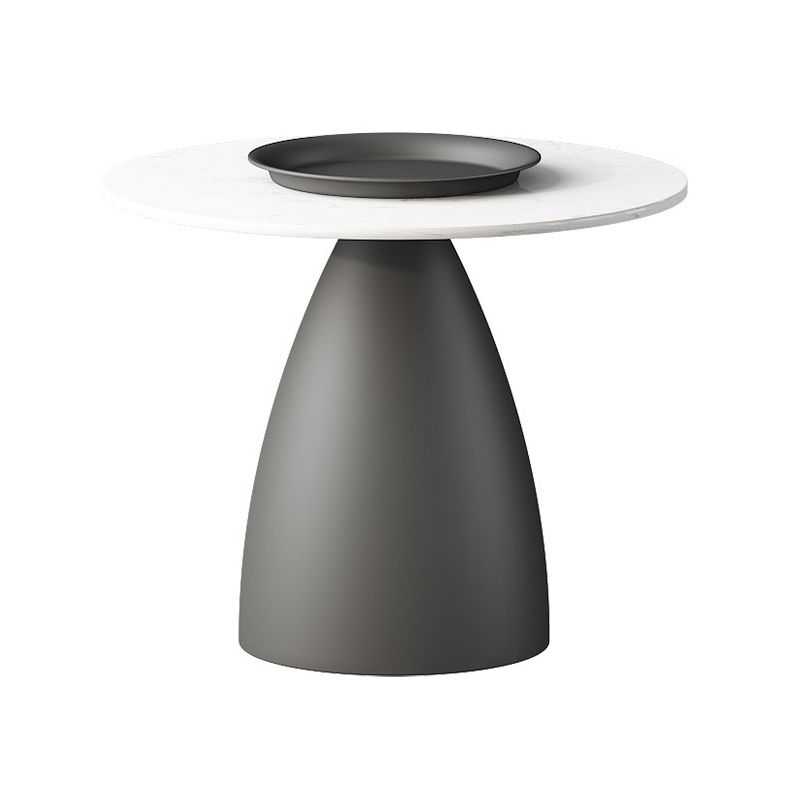 Modern Style Round Metal Table Metal Pedestal Base Coffee Table