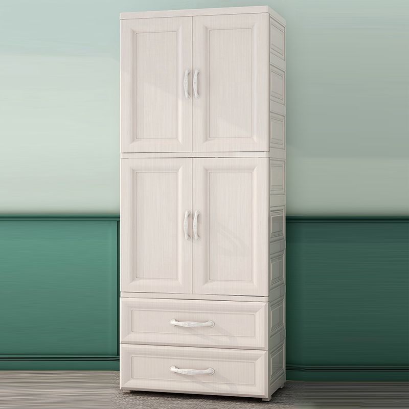 Bedroom Hinged Door Storage Cabinet Contemporary Plastic Cabinet