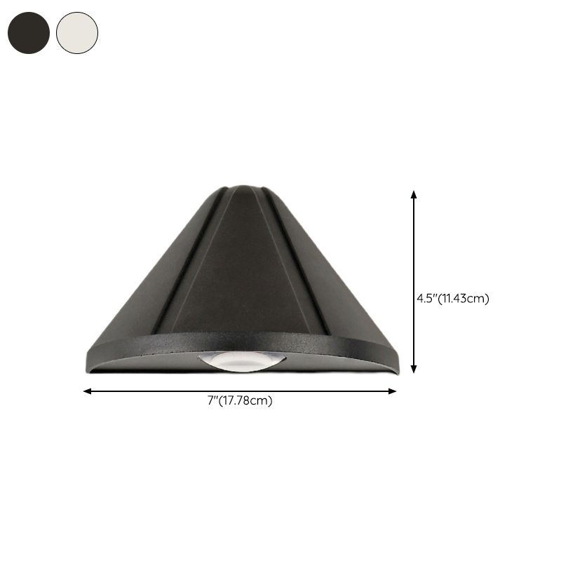 Modern Style Triangle Wall Sconce Metal 1 Light Sconces for Outdoor