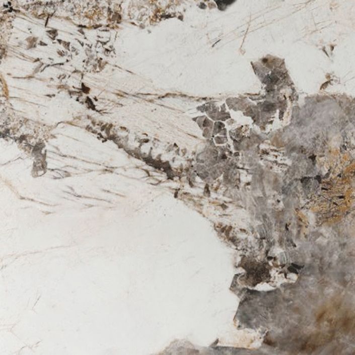 Sintered Stone Dining Room Set Modern Rectangle Table and Upholstered Chairs