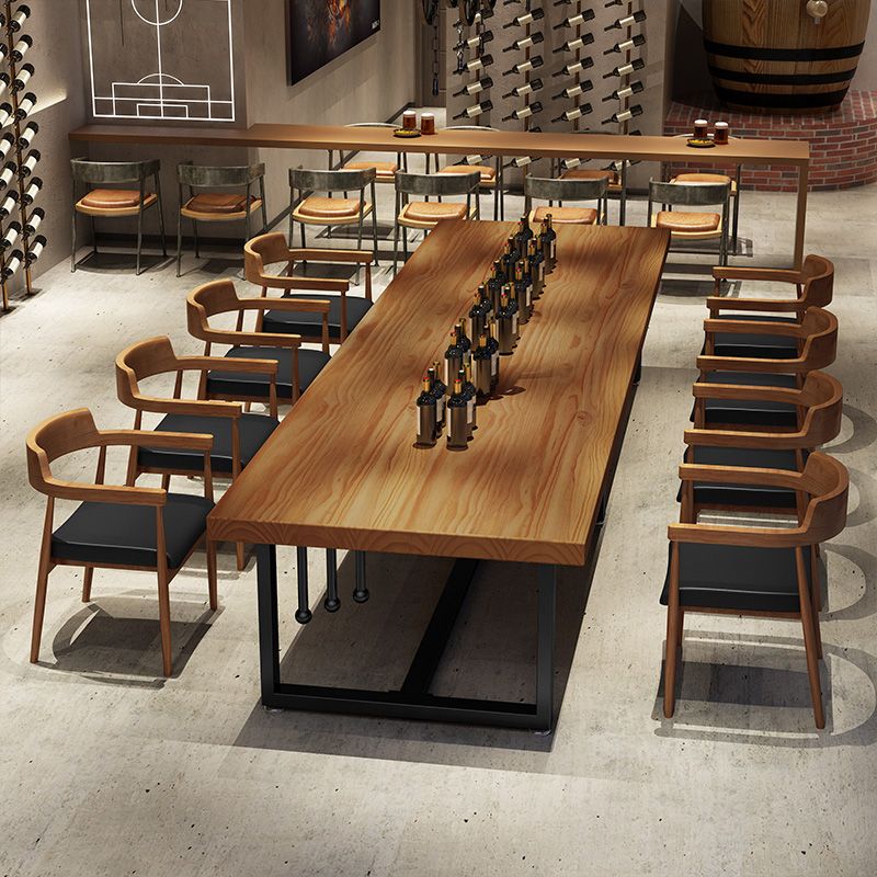 Contemporary Kitchen Dining Chairs Faux Leather Chairs with Wood Base