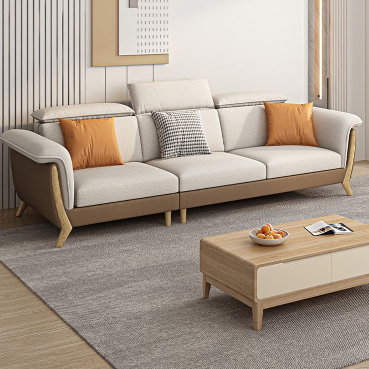 Fabric Sectional Sofas Solid Wood Sectional Couch for Living Room