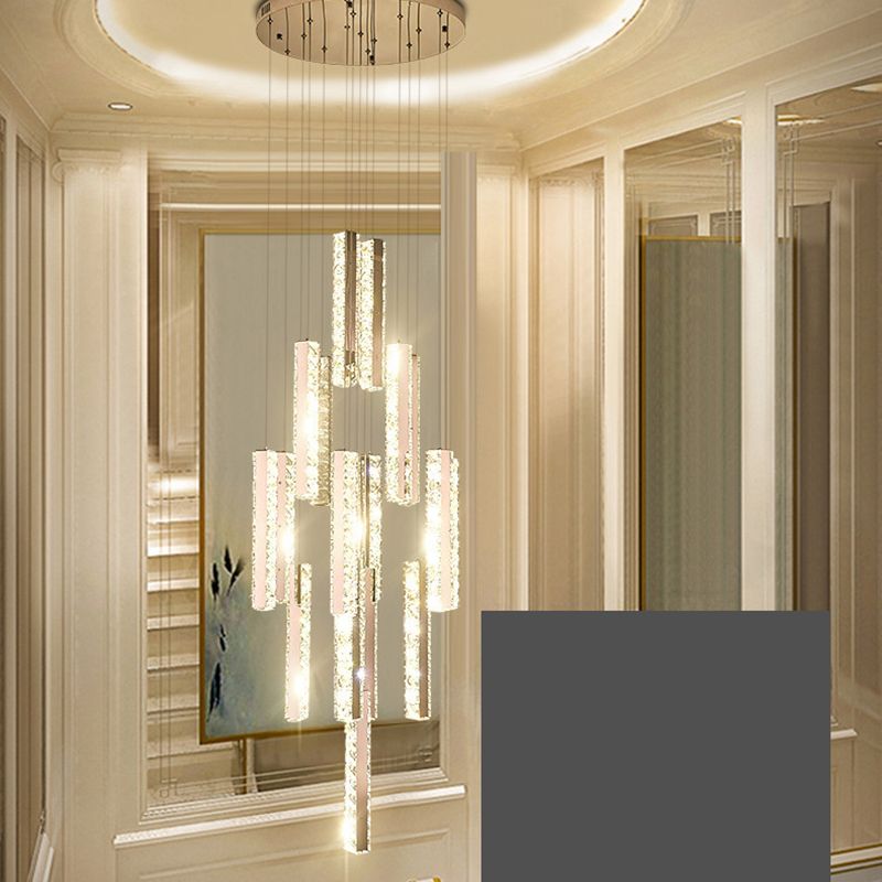 Kit de luz colgante posmoderna Luz de techo de cristal para sala de estar para sala de estar