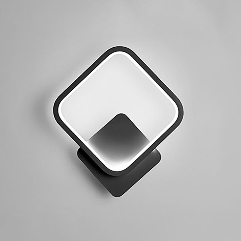 Lumières à nuances géométriques en métal Modern Simple Style 1 HEAD WALL MOUR MOURNAL