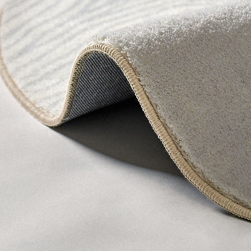 Modern Stripe Pattern Rug Grey Polyester Area Rug Non-Slip Backing Area Carpet for Home Decor