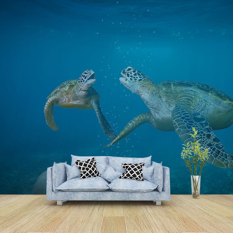 Photography Wall Mural Sea Turtle Patterned Living Room Wall Mural
