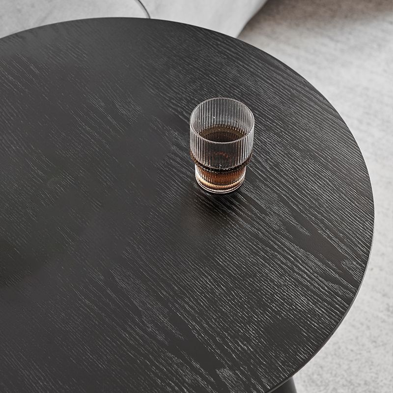 Scandinavian Solid Wood Round Top Side Table 19.6-inch 3 Legs End Table