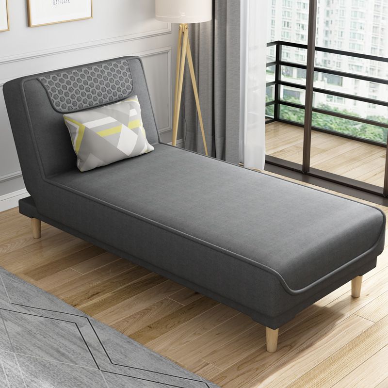 Armless Chaise Lounge Solid Color Chaise Lounge Couch with Cushioned