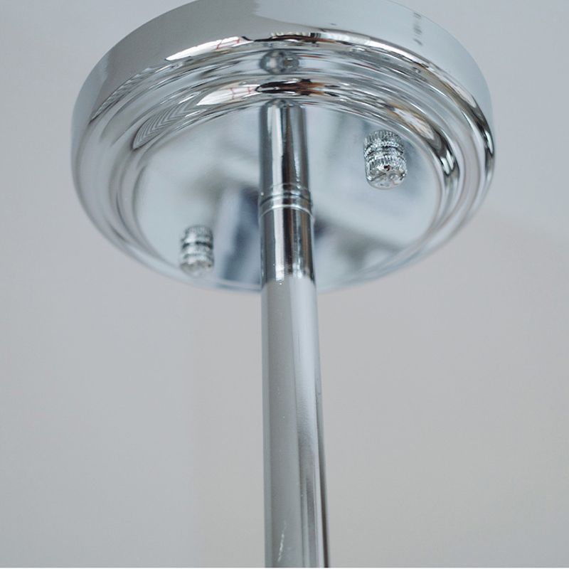 Globe Pendant Lights Modernism Glass Pendant Lighting Fixtures in Silver